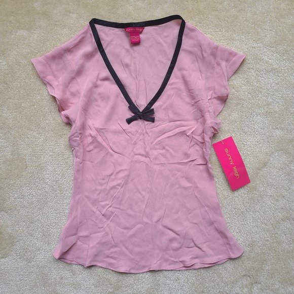 NWT Sunny Leigh Silk Blouse - Sz M/L - Picture 1 of 6